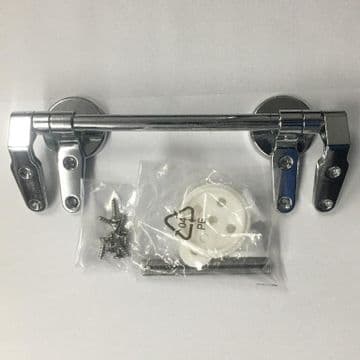 Wood / Plastic Toilet Seat Chrome Plated Bar Hinges - 03062282