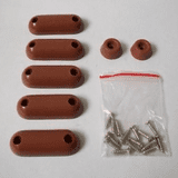 Wooden Toilet Seat Rubber Buffer Pack - Screw Type - 03062278