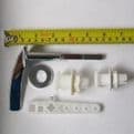 X Lever Universal Fitting Chrome Toilet Cistern Handle - 08000409