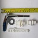 X Lever Universal Fitting Chrome Toilet Cistern Handle - 08000409
