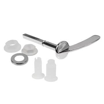 X Lever Universal Fitting Chrome Toilet Cistern Handle - 08000409