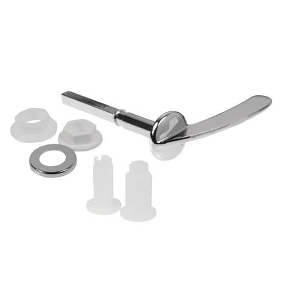 X Lever Universal Fitting Chrome Toilet Cistern Handle - 08000409