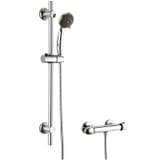 Xaviga Thermostatic Bar Shower Mixer & Riser Kit - 50000022