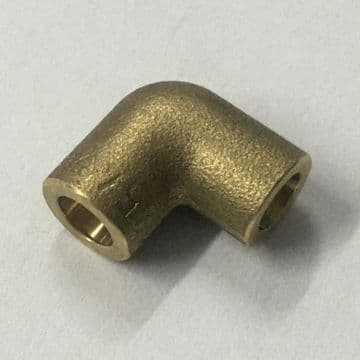 Yorkshire Brass Solder Ring 6mm Microbore 90˚ Elbow - 28120600
