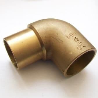 Yorkshire Solder Ring Brass 42mm Street Elbow - 28124201