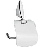 Zip Modern Chrome Toilet Roll Holder with Flap - 01097023