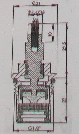 Tantara style short stem tap cartridges