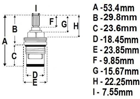 Half Turn Ceramic Tap Cartridge