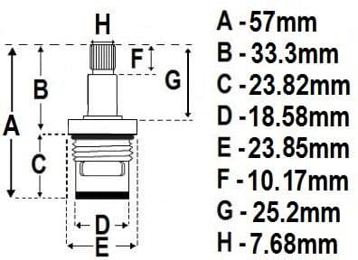 Tantara Long Stem Ceramic Cartridges