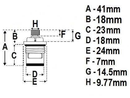 Genoa Ceramic Tap Cartridge