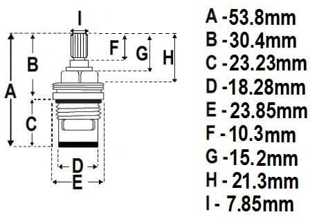 Ceramic Tap Cartridge Inserts