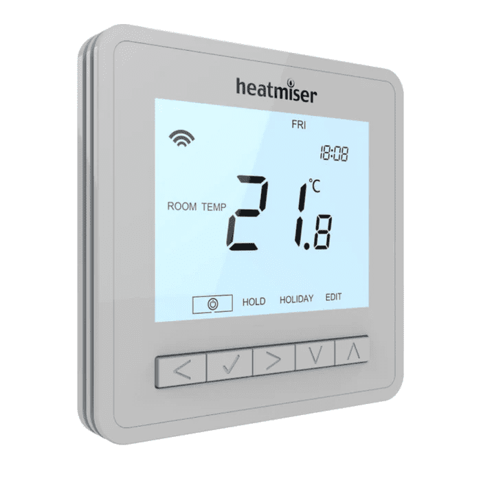 Heatmiser NeoAir V3 Smart Thermostat - Platinum Silver