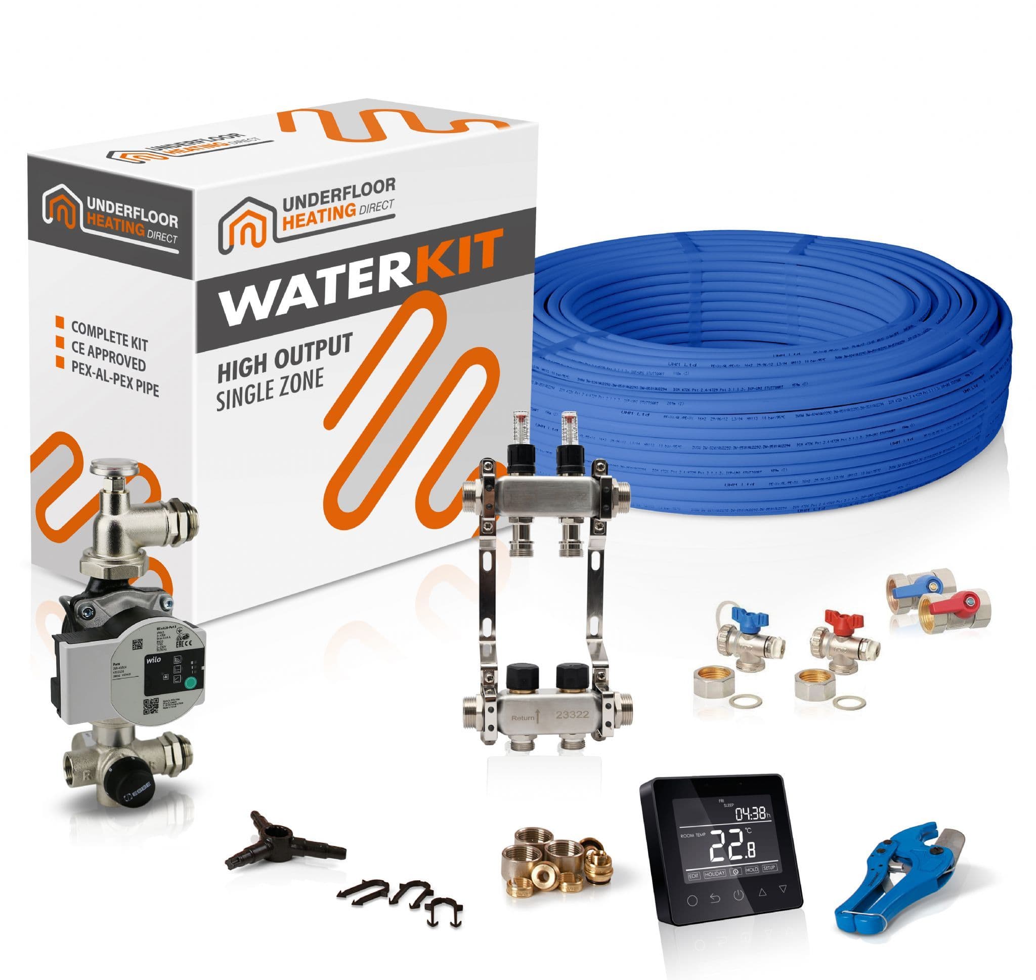 High Output Water Underfloor Heating Kit