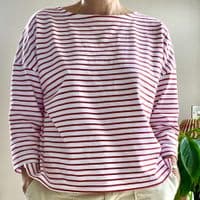 Breton Stripe Boat Neck Top < Fashion Accessories I PLUM & IVORY LTD