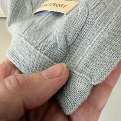 Cable Knit Cashmere Baby Blanket