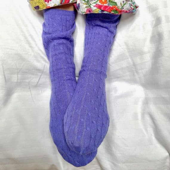 Cashmere Bed Socks < Travel Accessories | PLUM & IVORY LTD