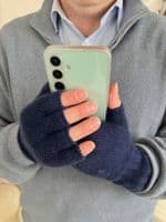 Cashmere Fingerless Gloves < Fashion Accessories I PLUM & IVORY Ltd