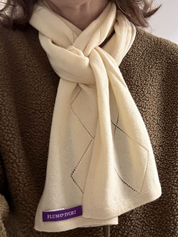 Cashmere Scarves - Diamond Pattern