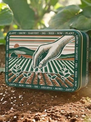 Gardening Seed Tin