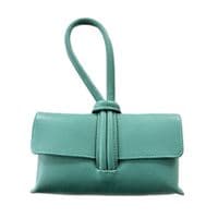 Leather Loop Handle Clutch Bags < Fashion Accessories I Plum & Ivory Ltd