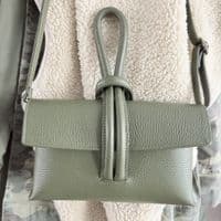 Leather Loop Handle Clutch Bags < Fashion Accessories I Plum & Ivory Ltd