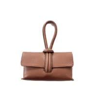 Leather Loop Handle Clutch Bags < Fashion Accessories I Plum & Ivory Ltd
