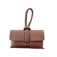 Leather Loop Handle Clutch Bags < Fashion Accessories I Plum & Ivory Ltd