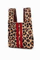 Leopard Print Knitted Bag < Fashion Accessories I Plum & Ivory Ltd