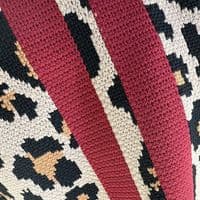 Leopard Print Knitted Bag < Fashion Accessories I Plum & Ivory Ltd