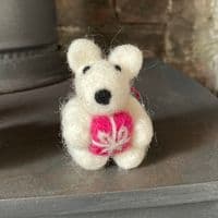 Love Bear Heart Felt Decorations < Sample Sale I PLUM & IVORY LTD