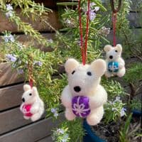 Love Bear Heart Felt Decorations < Sample Sale I PLUM & IVORY LTD
