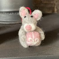 Love Bunny Heart  Felt Decoration < Sample Sale I PLUM & IVORY LTD