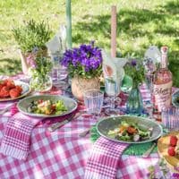 Set of Gingham Cotton Tea Towel Napkins < Gorgeous Gifts I PLUM & IVORY LTD