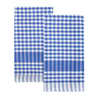 Set of Gingham Cotton Tea Towels Napkins