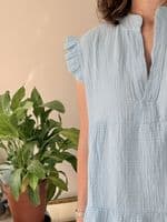 Short Cotton Cheesecloth Summer Dress < Fashion Accessories I Plum & Ivory Ltd