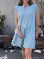 Short Cotton Cheesecloth Summer Dress < Fashion Accessories I Plum & Ivory Ltd