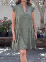 Short Cotton Cheesecloth Summer Dress < Fashion Accessories I Plum & Ivory Ltd