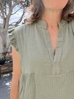 Short Cotton Cheesecloth Summer Dress < Fashion Accessories I Plum & Ivory Ltd