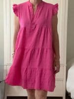 Short Cotton Cheesecloth Summer Dress < Fashion Accessories I Plum & Ivory Ltd