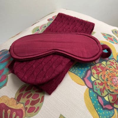 Silk Backed Cashmere Travel Set