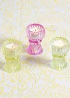 Small Glass Candle Holder Bud Vase < Gorgeous Gifts I PLUM & IVORY LTD