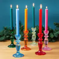 Small Glass Candle Holder Bud Vase < Gorgeous Gifts I PLUM & IVORY LTD