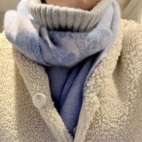 Women's Cashmere Scarf  Blue < Fashion accessories | PLUM & IVORY LTD