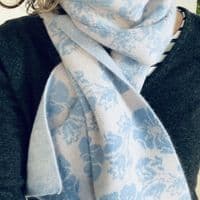 Women's Cashmere Scarves Green & Blue < Fashion accessories | PLUM & IVORY LTD