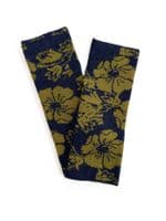 Women's Cashmere Wrist Warmers Green & Blue < Fashion accessories | PLUM & IVORY LTD