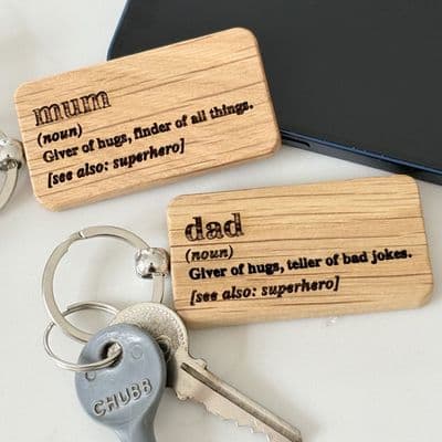 Wooden Key Rings