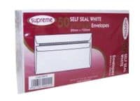 3.5 x 6" White Self Seal Paper Envelopes 89x152mm