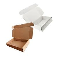 Brown & White Single Wall Die Cut Boxes C4 C5 C6