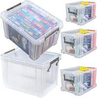 Clear Storage Box Black Handle