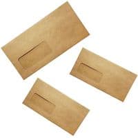 DL Manilla Window Self Seal Envelopes 110 x 220mm